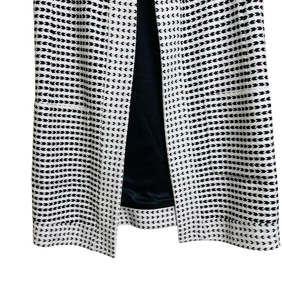 Alice Walk Vest Womens Large Patterned Textured Open Front Sleeveless Layering - Picture 7 of 8